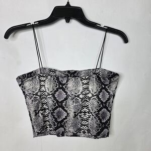 Better be snake print crop top